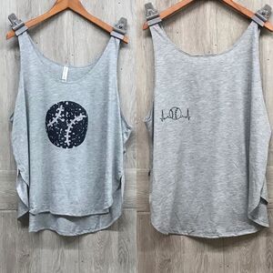Distressed Baseball/Softball Loose Fit Tank BB287